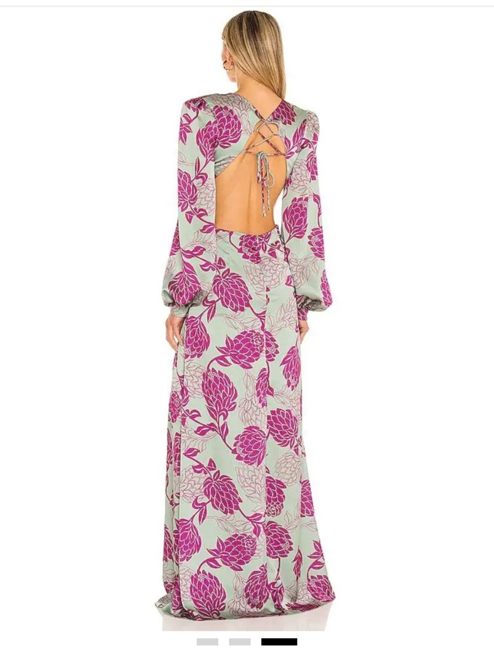 PatBO Celia Floral Twist Cutout Maxi Dress - Picture 11 of 11